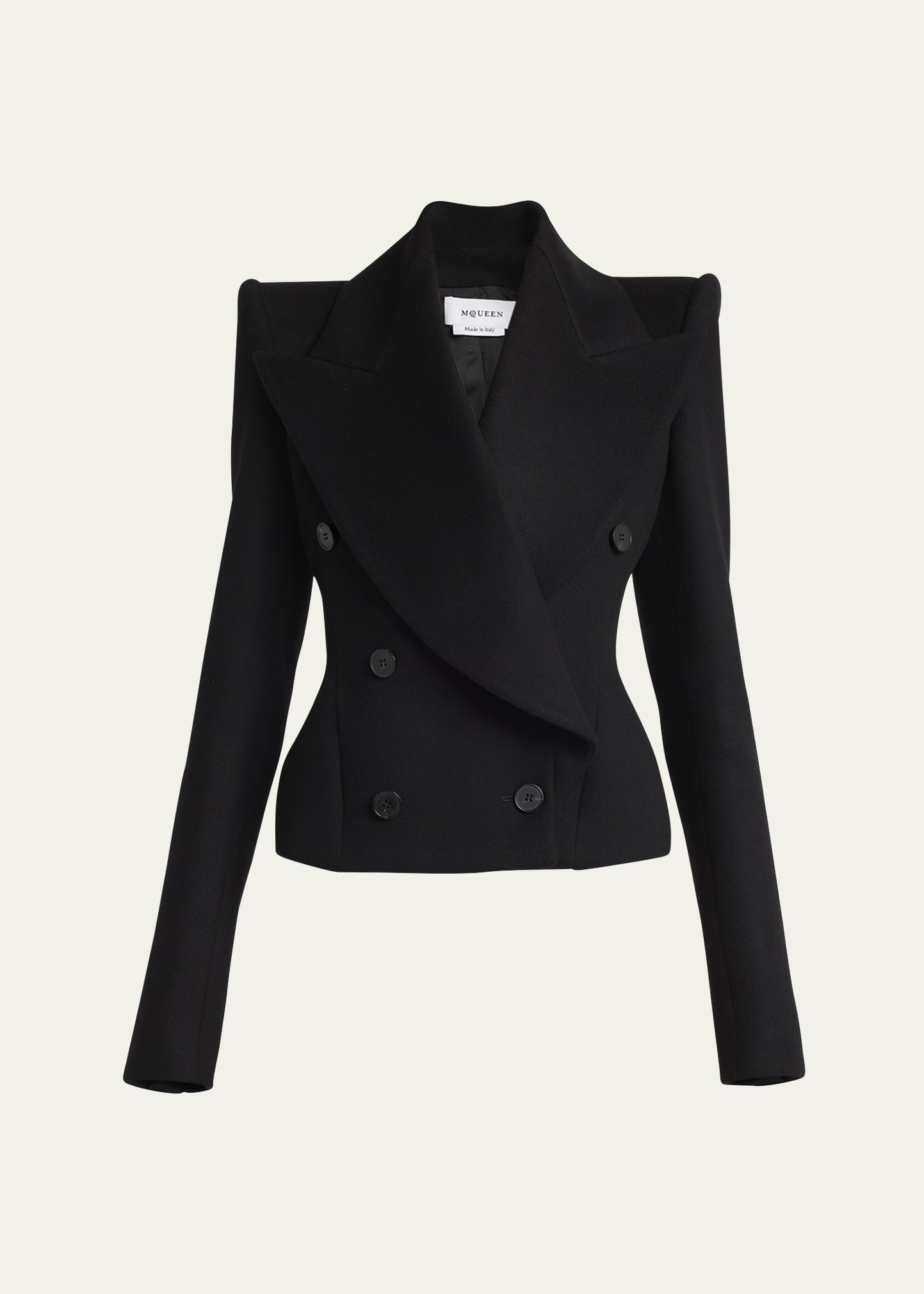 【送料&関税込】Alexander McQueen Double-breasted Wool Jacke Alexander McQueen Double-breasted wool coat Alexander McQueen