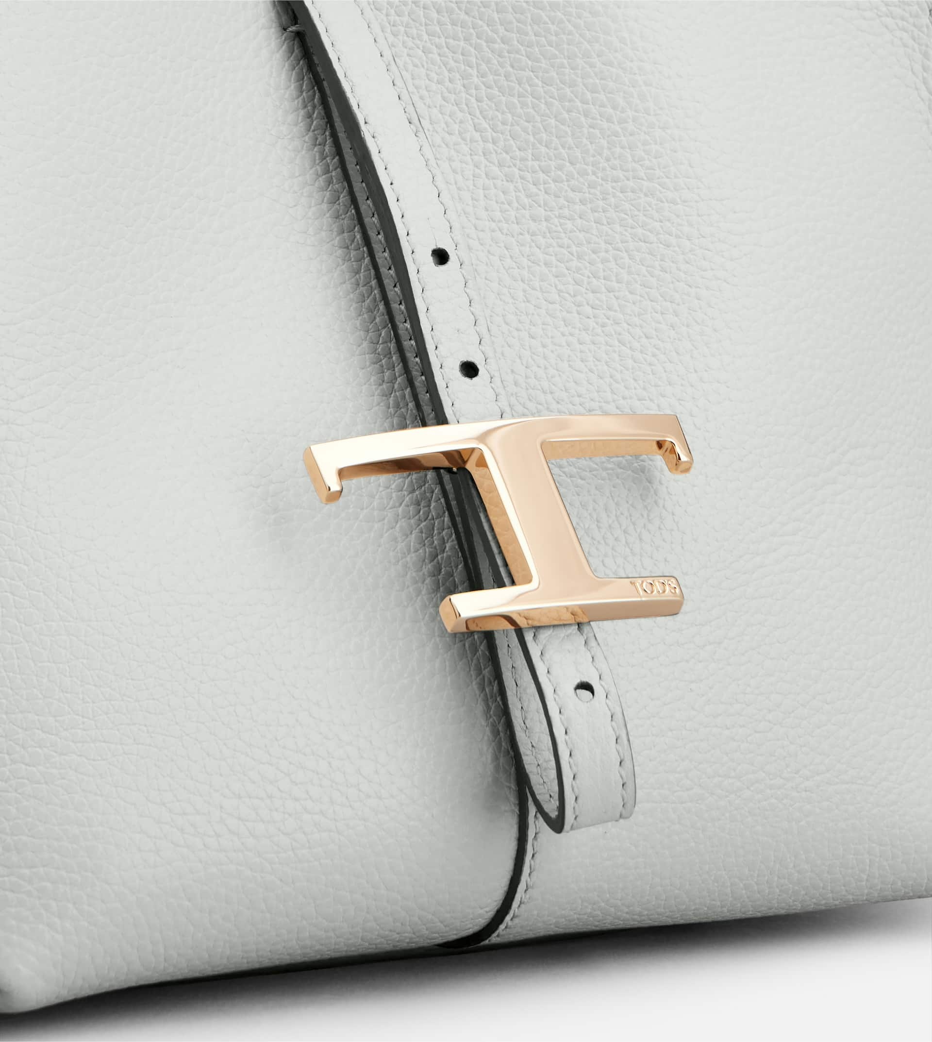 T TIMELESS SHOULDER BAG IN LEATHER MINI - GREY - 5
