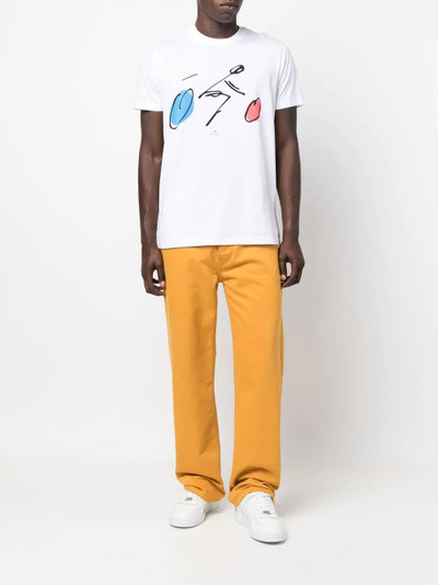 Paul Smith abstract-print organic-cotton T-shirt outlook