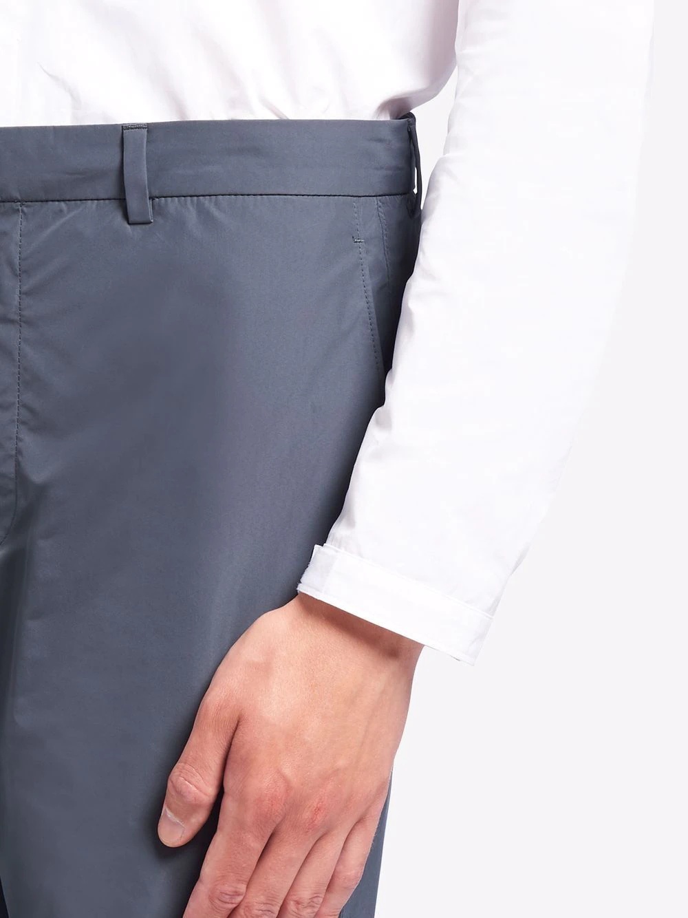 technical poplin trousers - 5