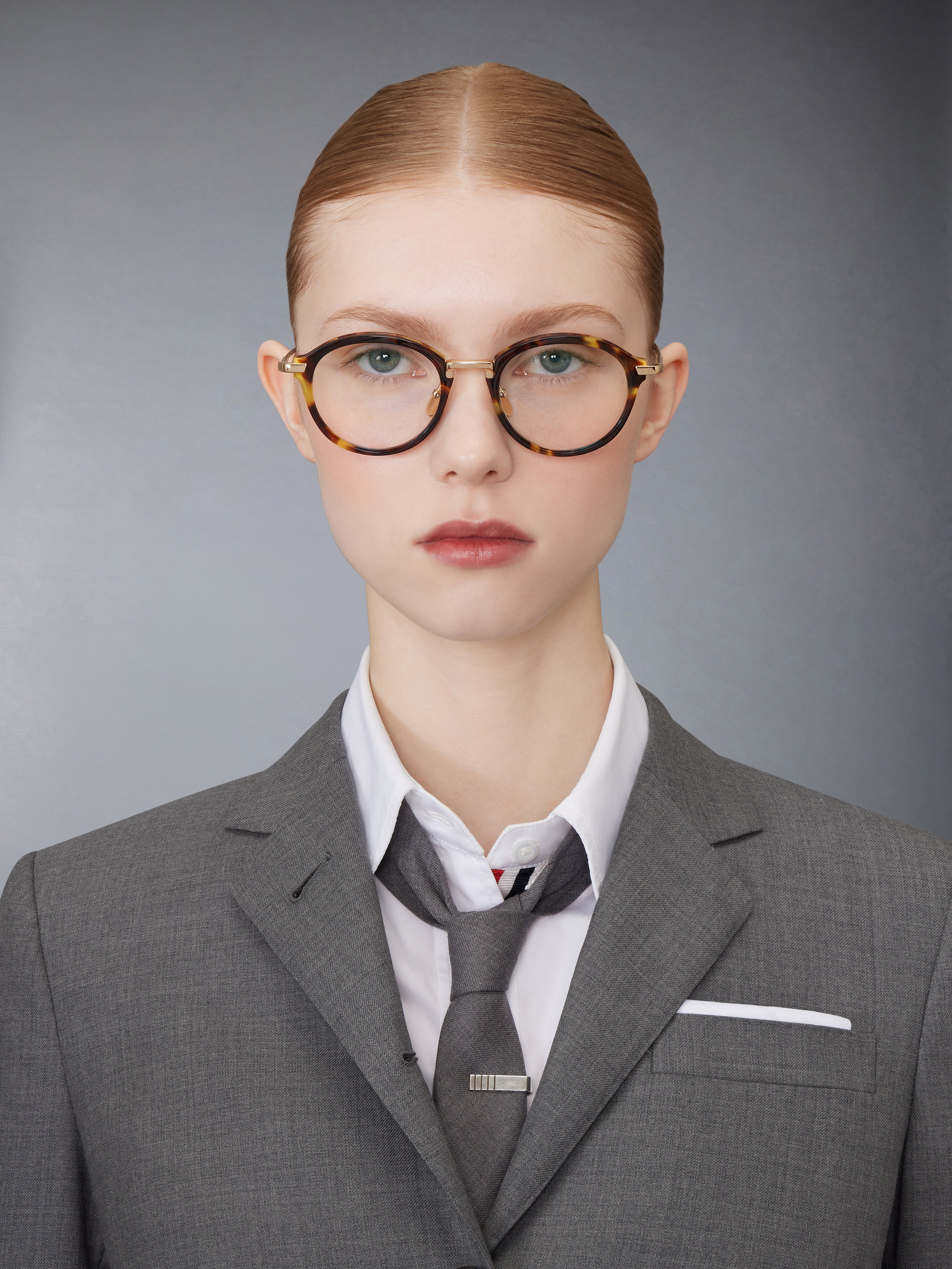 Tortoise Acetate And Titanium Round Eyeglasses - 2