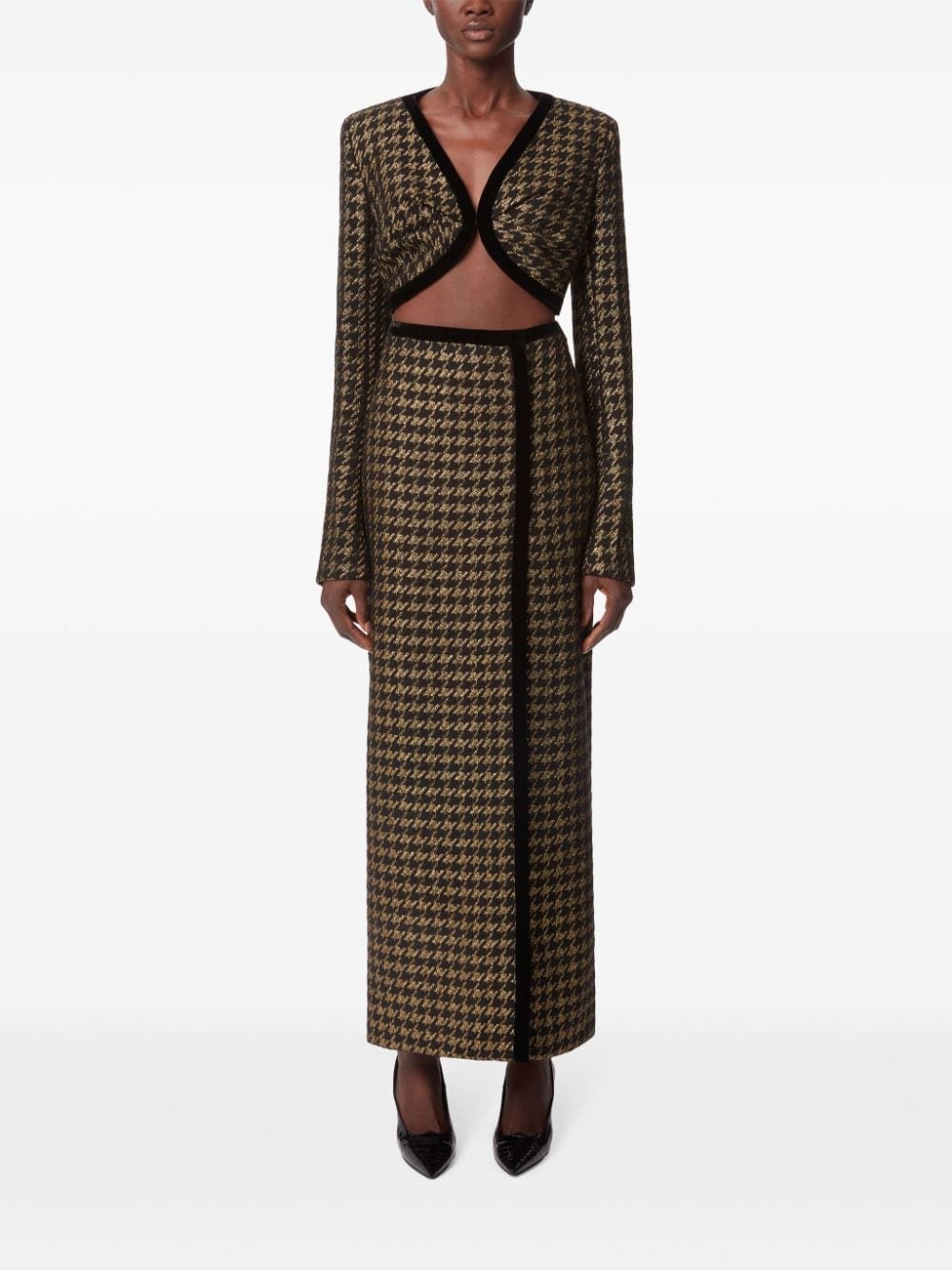 Houndstooth Skirt - 2