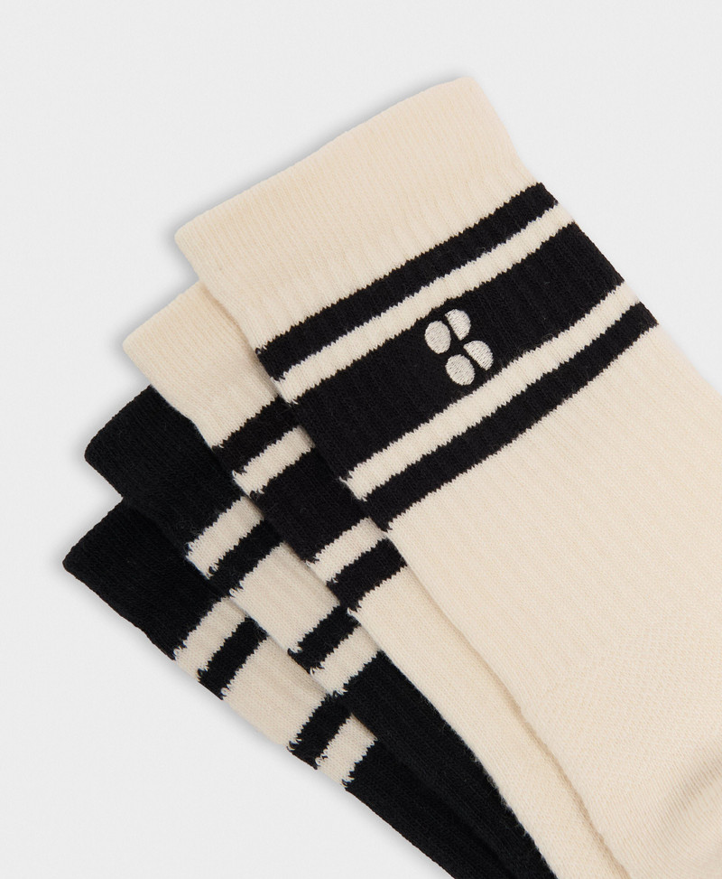Lifestyle Ribbed Crew Sock 2 Pack 3
