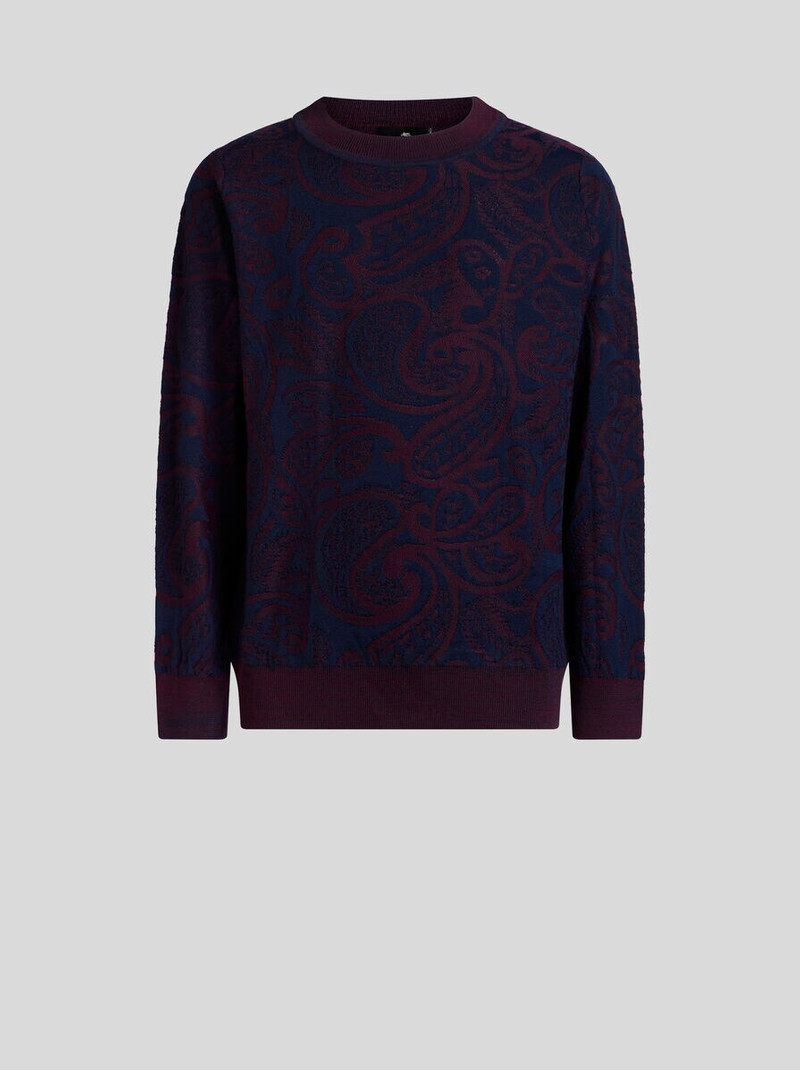 WOOL-BLEND JACQUARD SWEATER 1