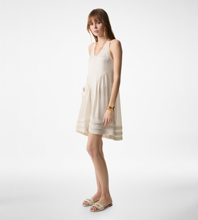 STAMPED CROCODILE LEATHER WHITNEY SLIDE 5