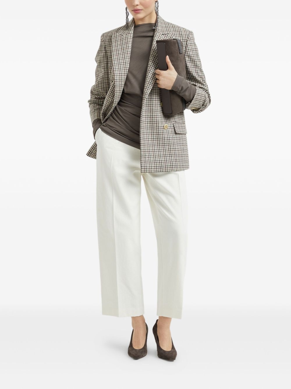 ruched-detail top - 2