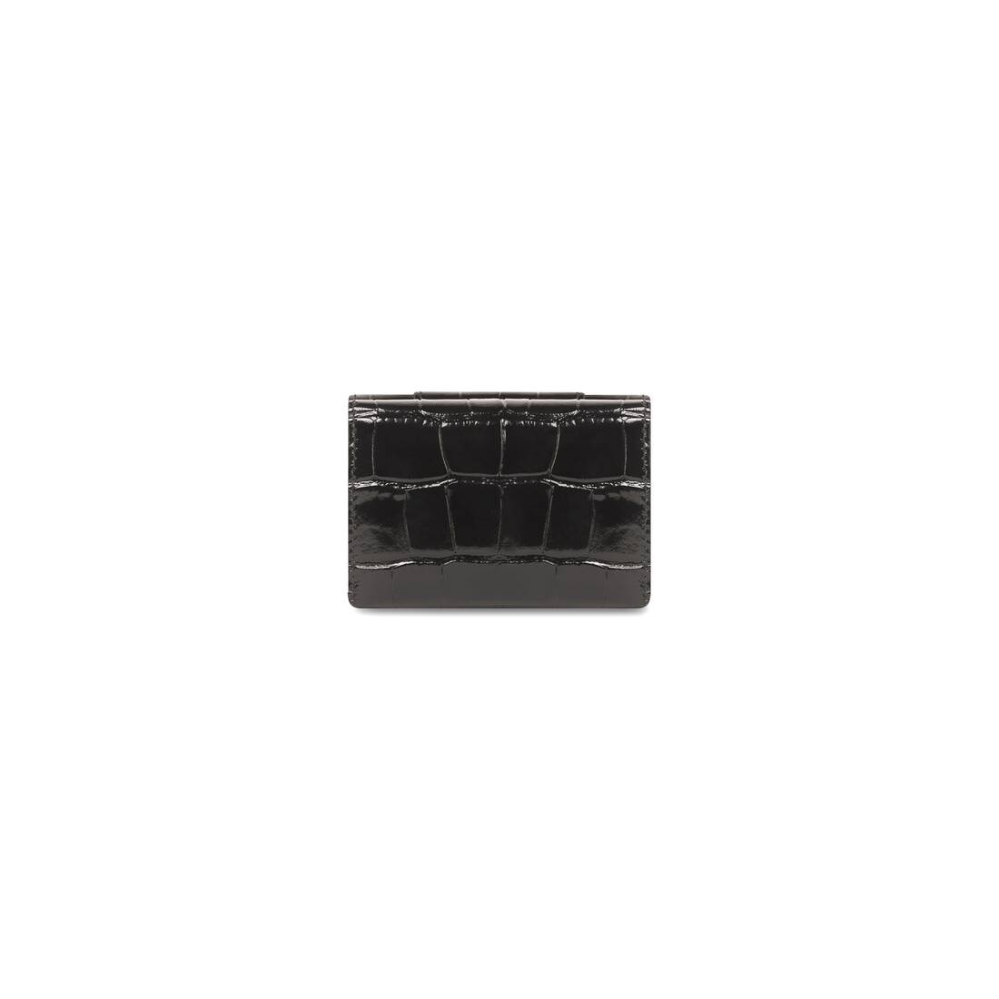 Women's Hourglass Mini Wallet in Black - 3