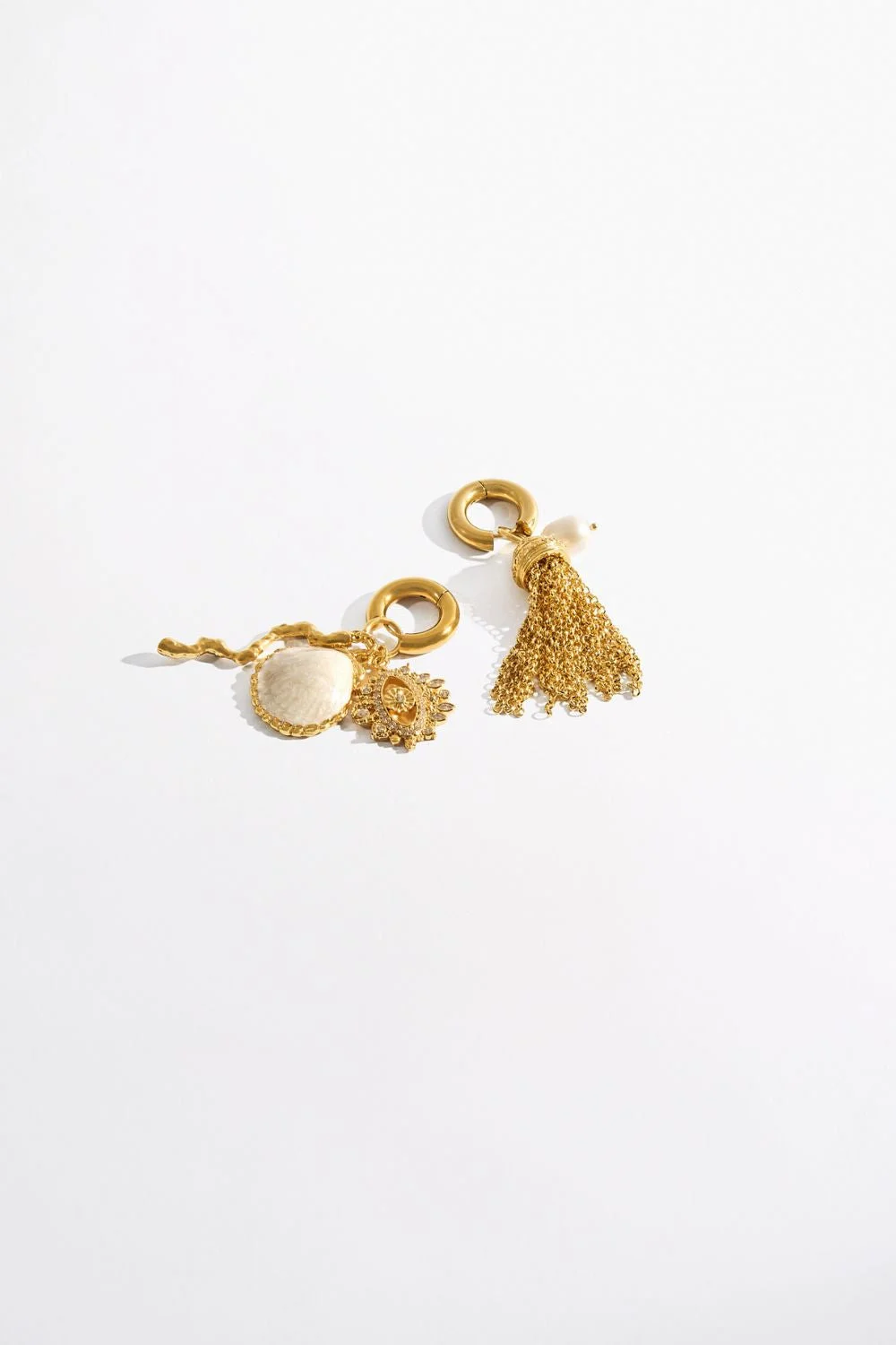 ENCHANTED OCEANIA ASYMMETRICAL DROP EARRINGS - 1