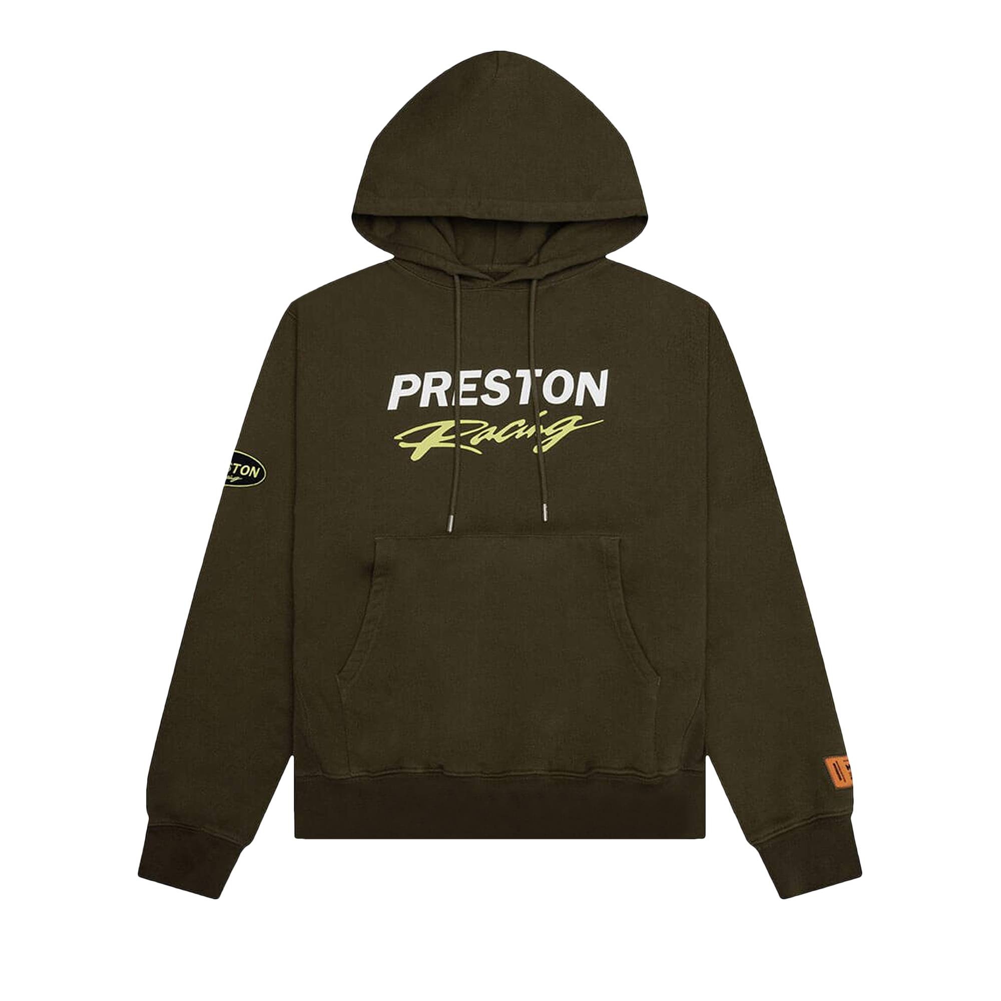 Heron Preston Racing Hoodie 'Dark Olive' - 1