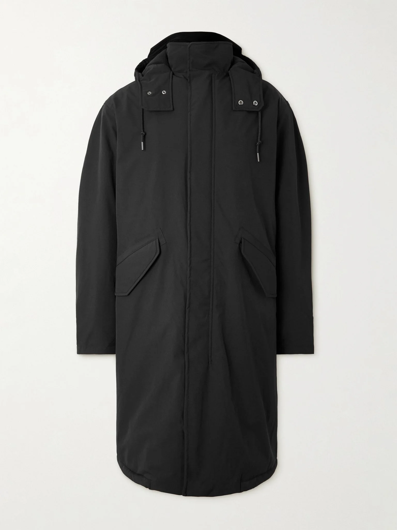Anatole Stretch-Shell Hooded Parka Black - 1