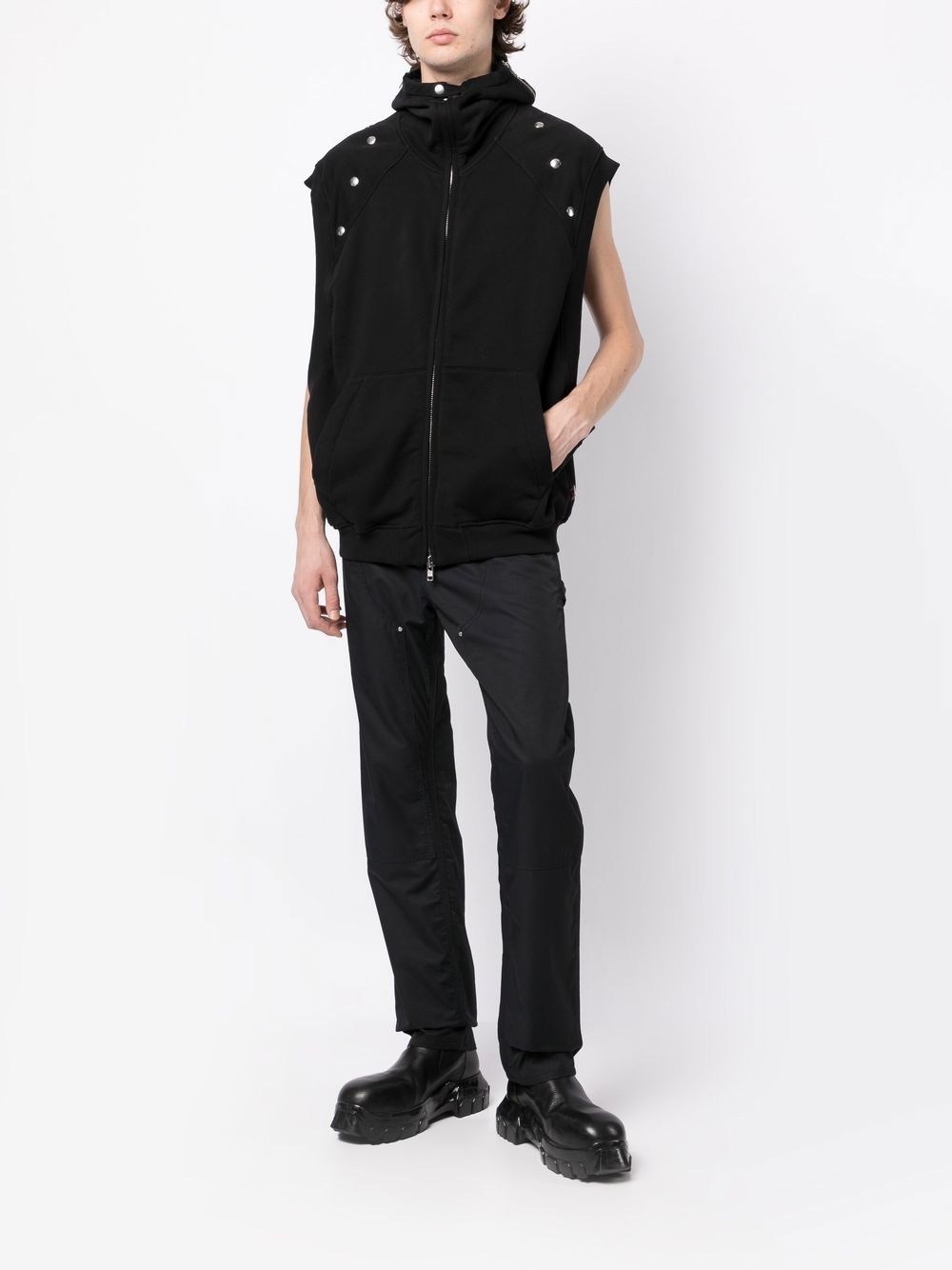 hooded zipped-up jacket - 6