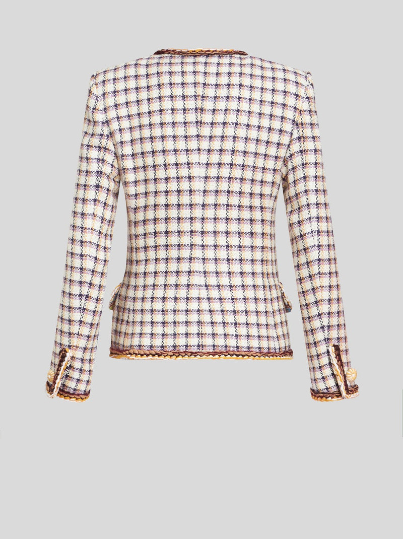 CHECK JACQUARD JACKET 6