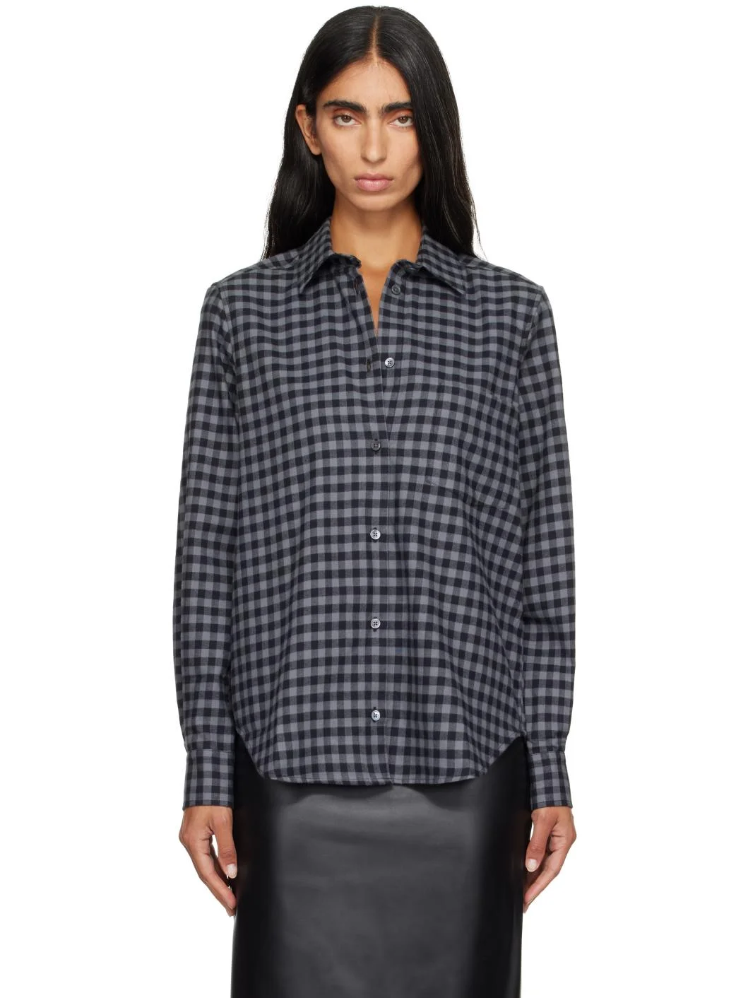 Gray & Black Elise Shirt - 1
