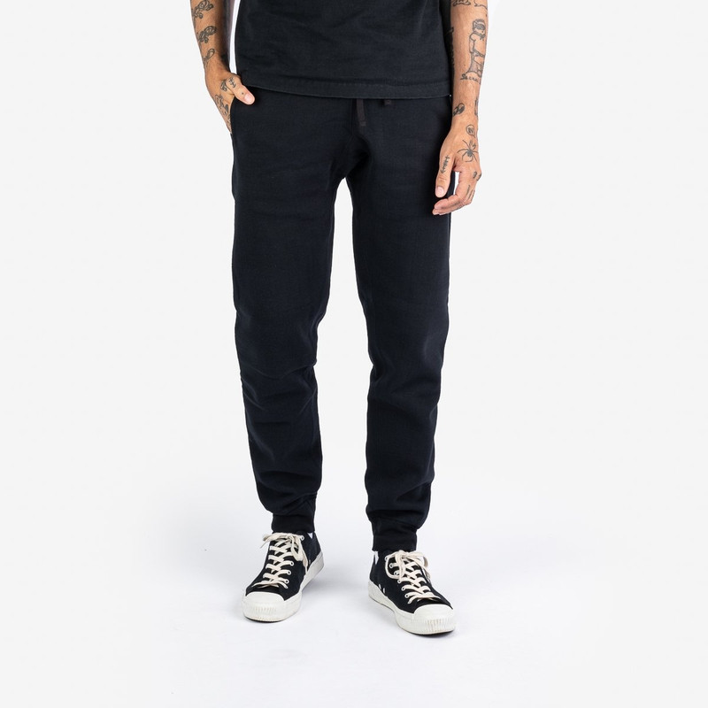 Iron Heart IHSW-70-BLK 14oz Ultra Heavyweight Loopwheel Cotton Sweat Pants - Black outlook