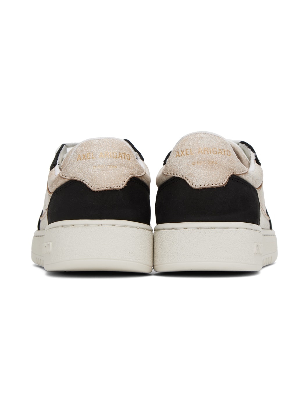 Beige & Black Dice Lo Sneakers - 2