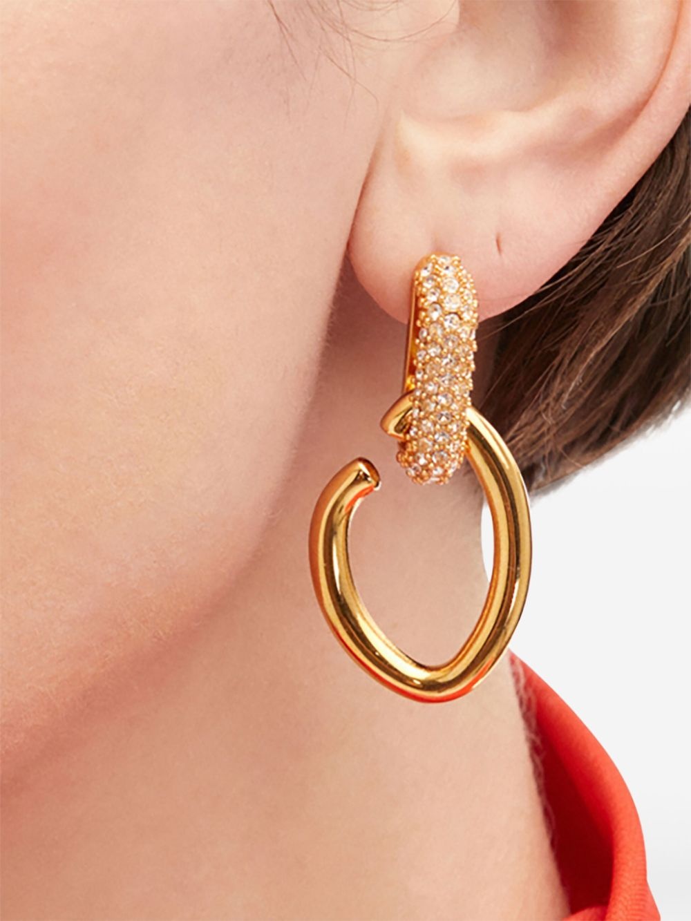 Pavé O drop earrings - 2