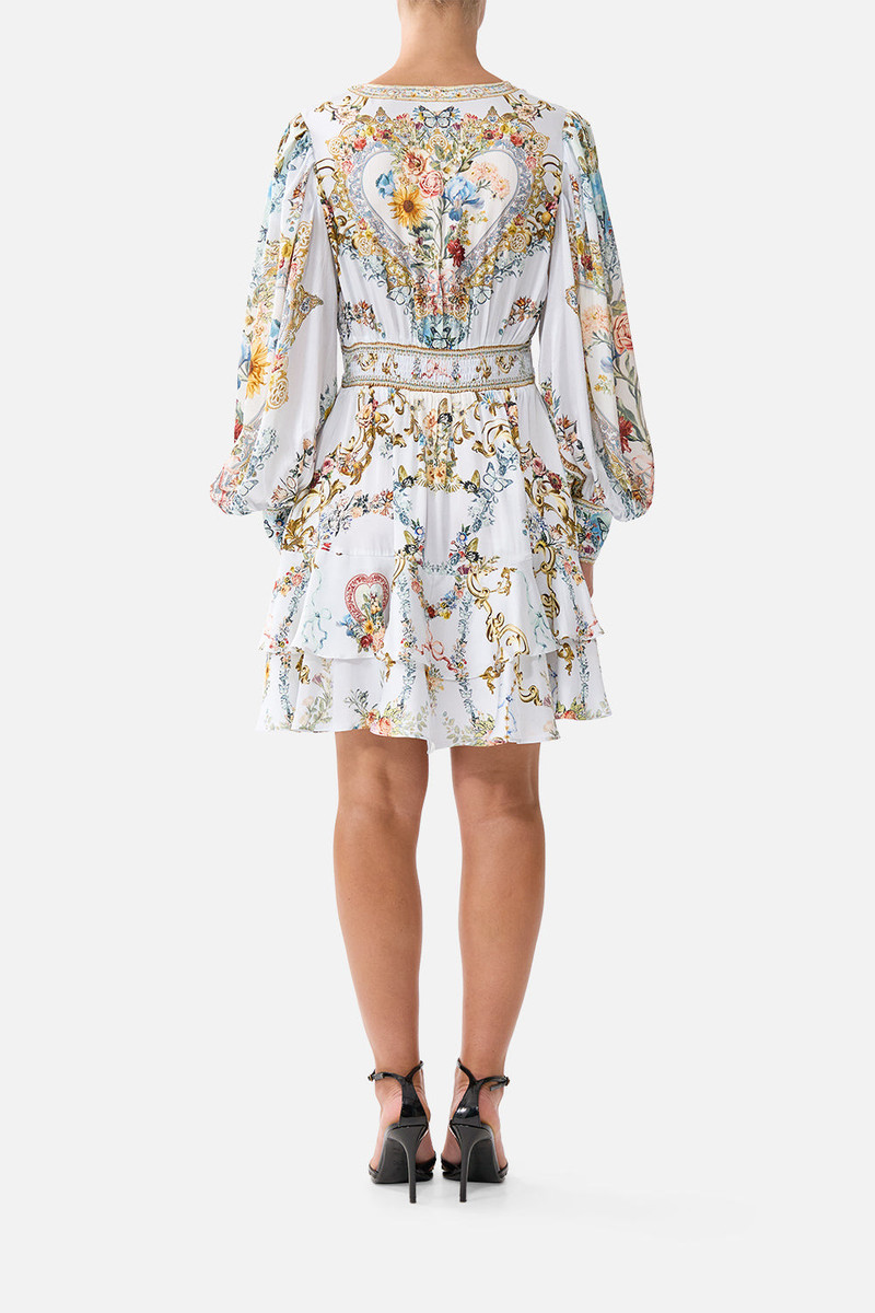 CAMILLA BUTTON FRONT FRILL DRESS outlook