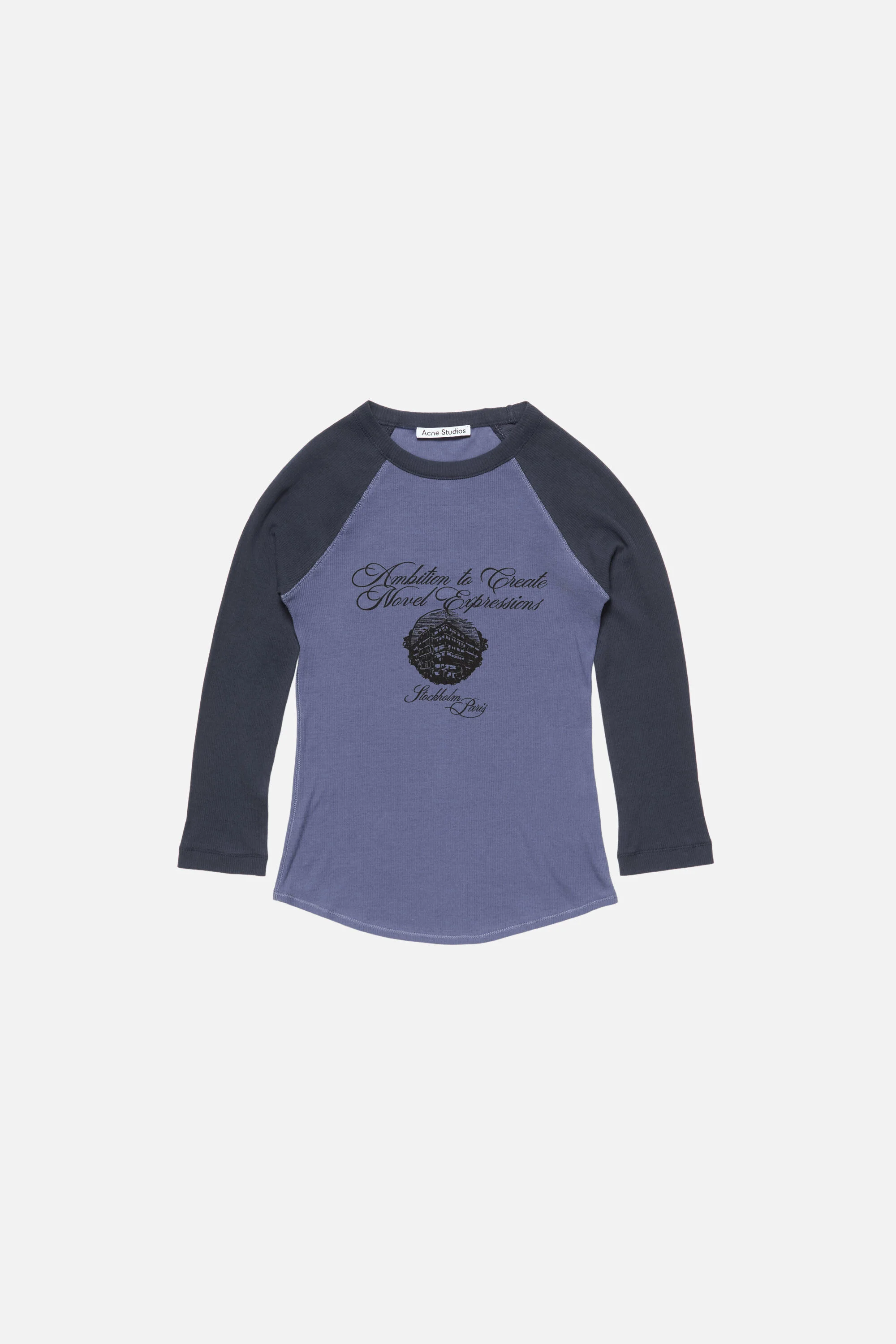 Jersey t-shirt with logo - Denim Blue - 1