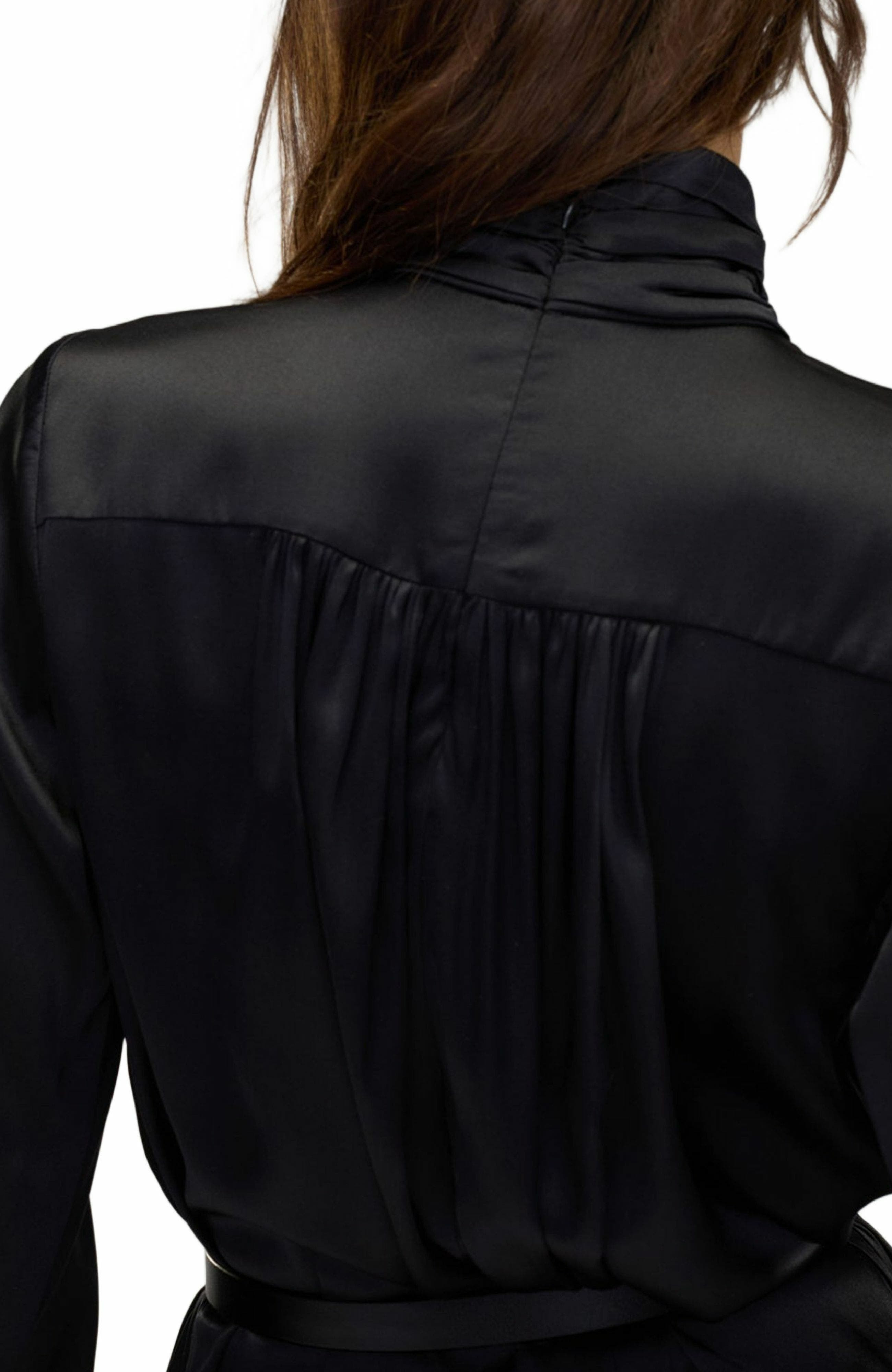 Cynthia Rowley Monroe Silk Charmeuse Dress in Black at Nordstrom - 6