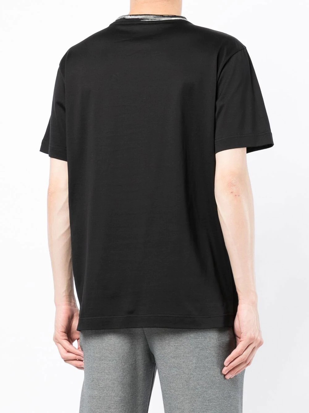 logo embroidered cotton T-shirt - 4