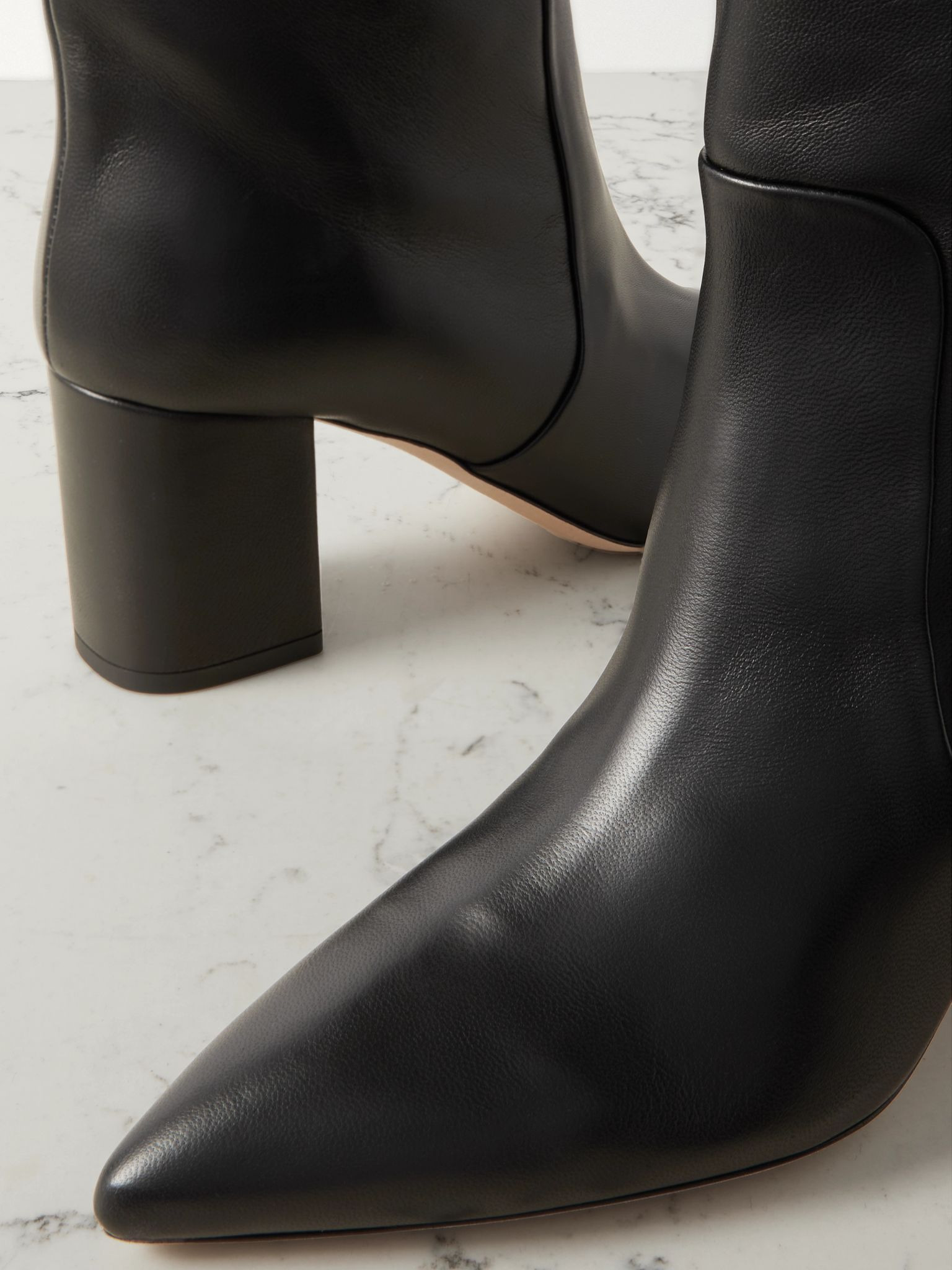 Anja leather knee boot Black - 4