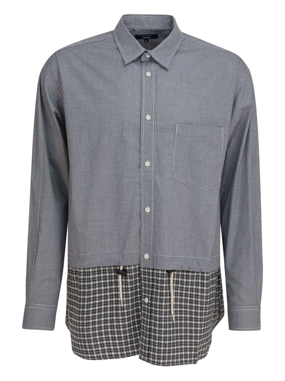 check-pattern shirt - 1