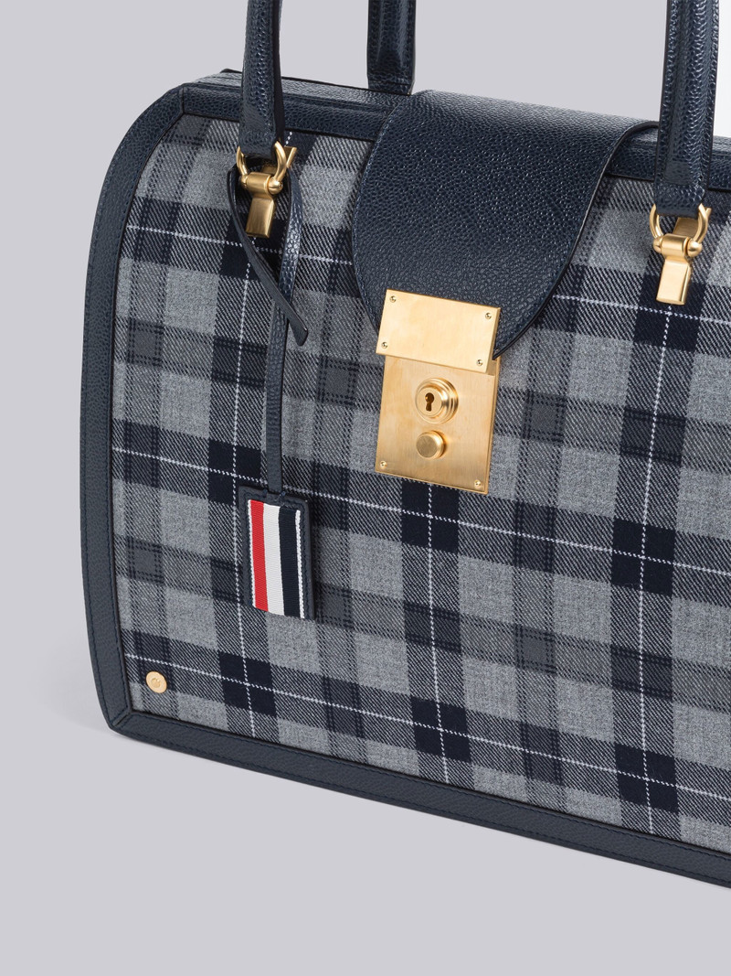 Thom Browne Tartan Leather Frame Mrs. Thom Bag outlook