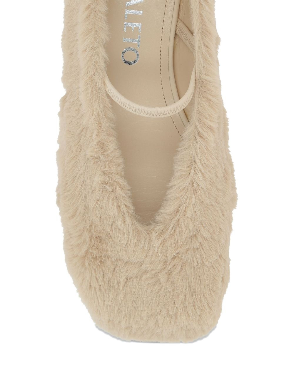 Cindy faux-fur ballet flats - 4