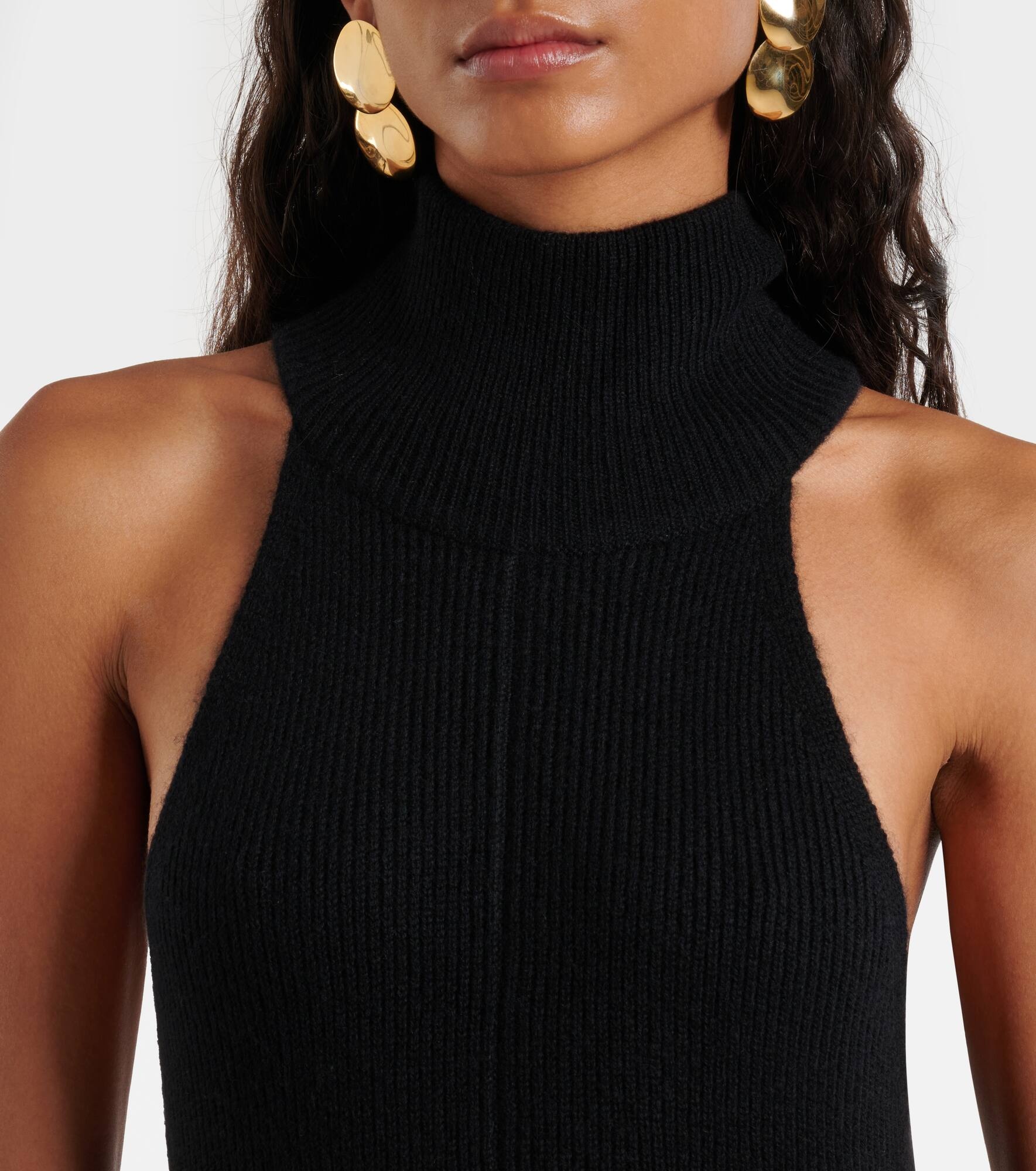 Amannda ribbed-knit cashmere maxi dress - 4
