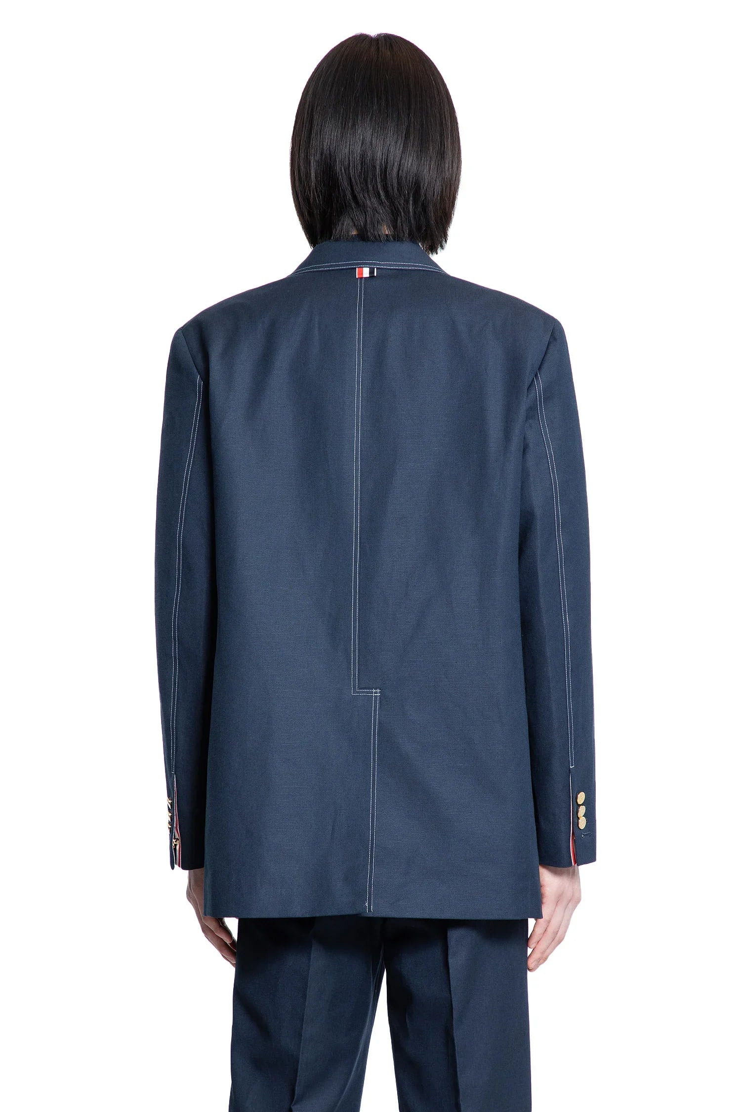 Elongated-Soft-Cotton-Linen-Blazer - 3