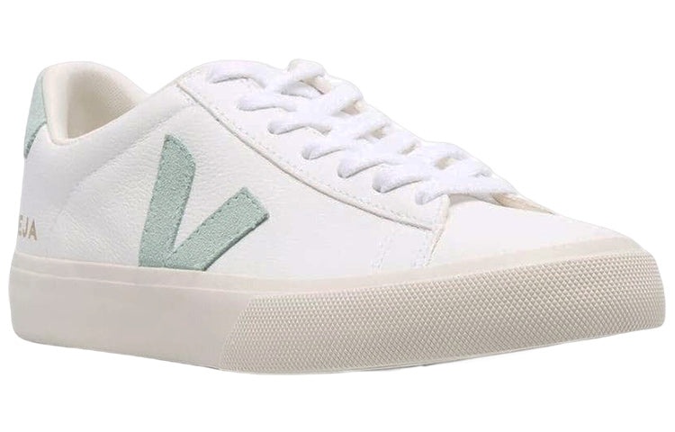 (WMNS) Veja Campo Chromefree Lace-Up Sneakers 'White Matcha' CP0502485 - 2