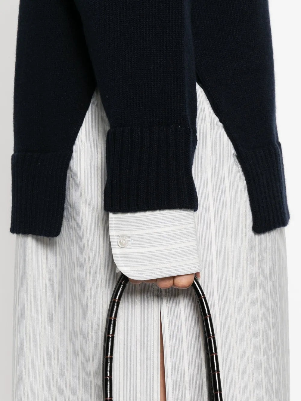 Robe Midi à Col Ras Du Cou - 5