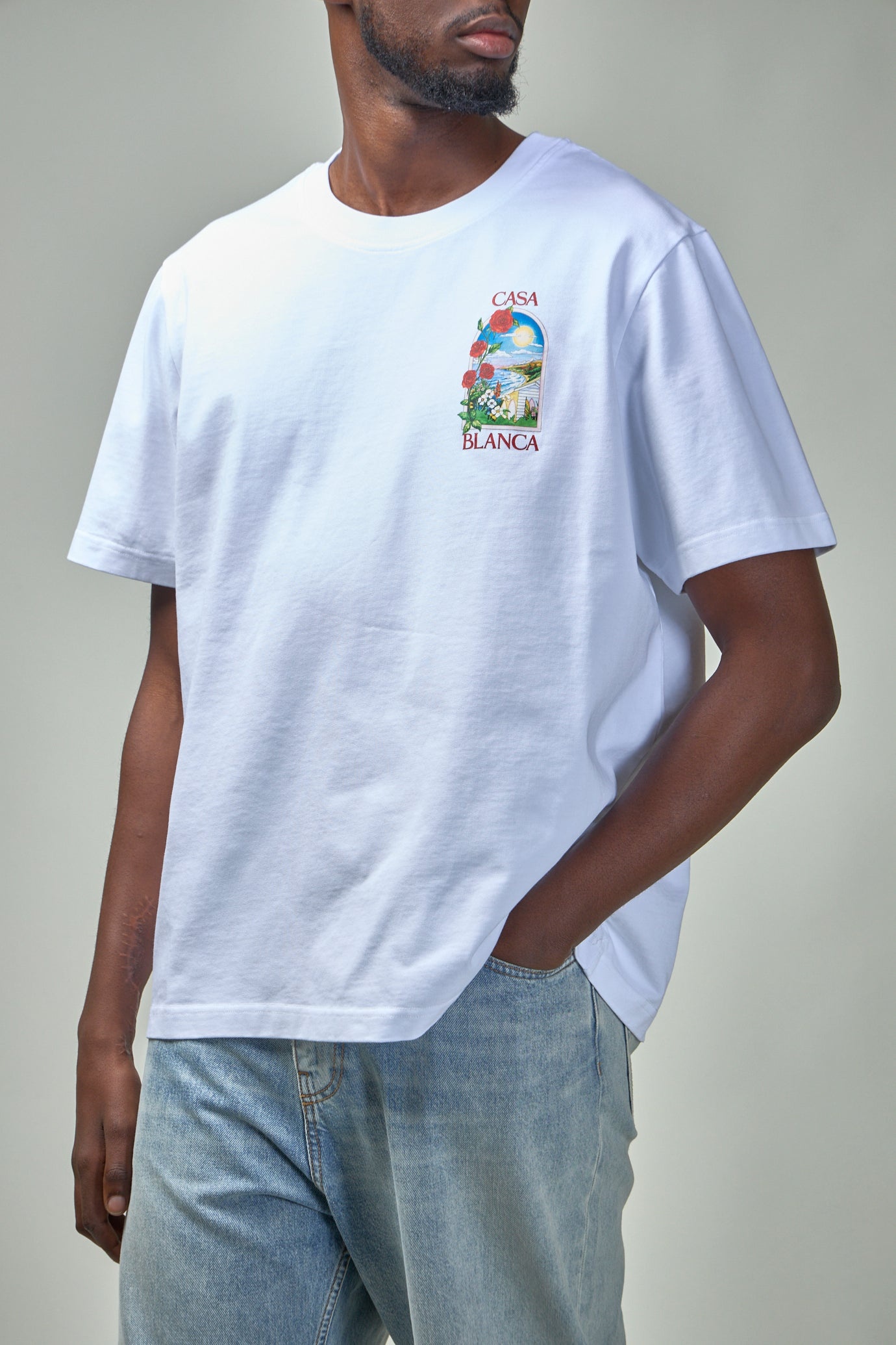 CASABLANCA LA Days Printed T-Shirt | labelsfashion | REVERSIBLE