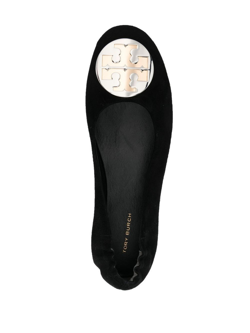 logo-plaque detail ballerina shoes 4