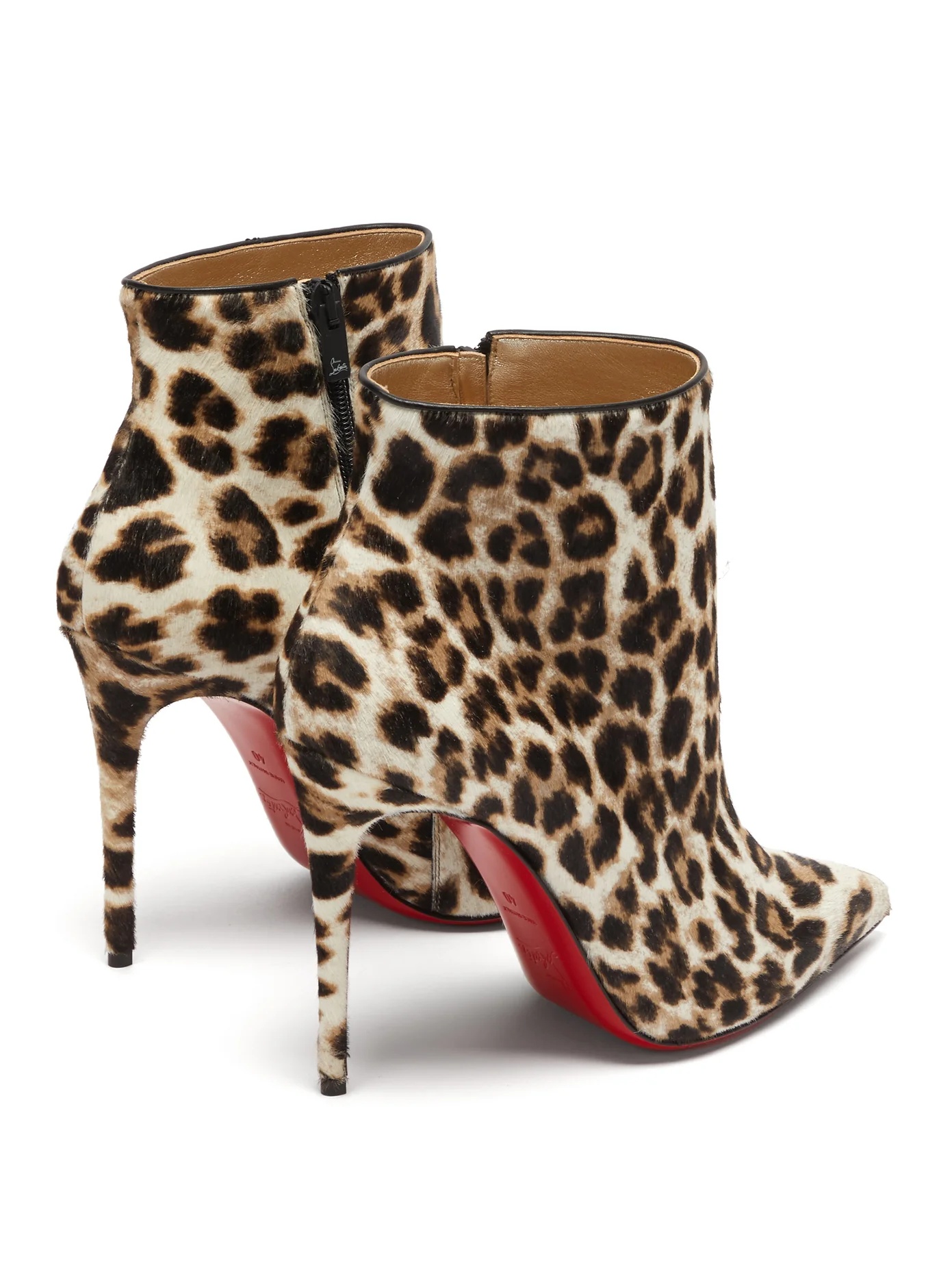 So Kate Booty 100 leopard-print calf-hair boots - 4