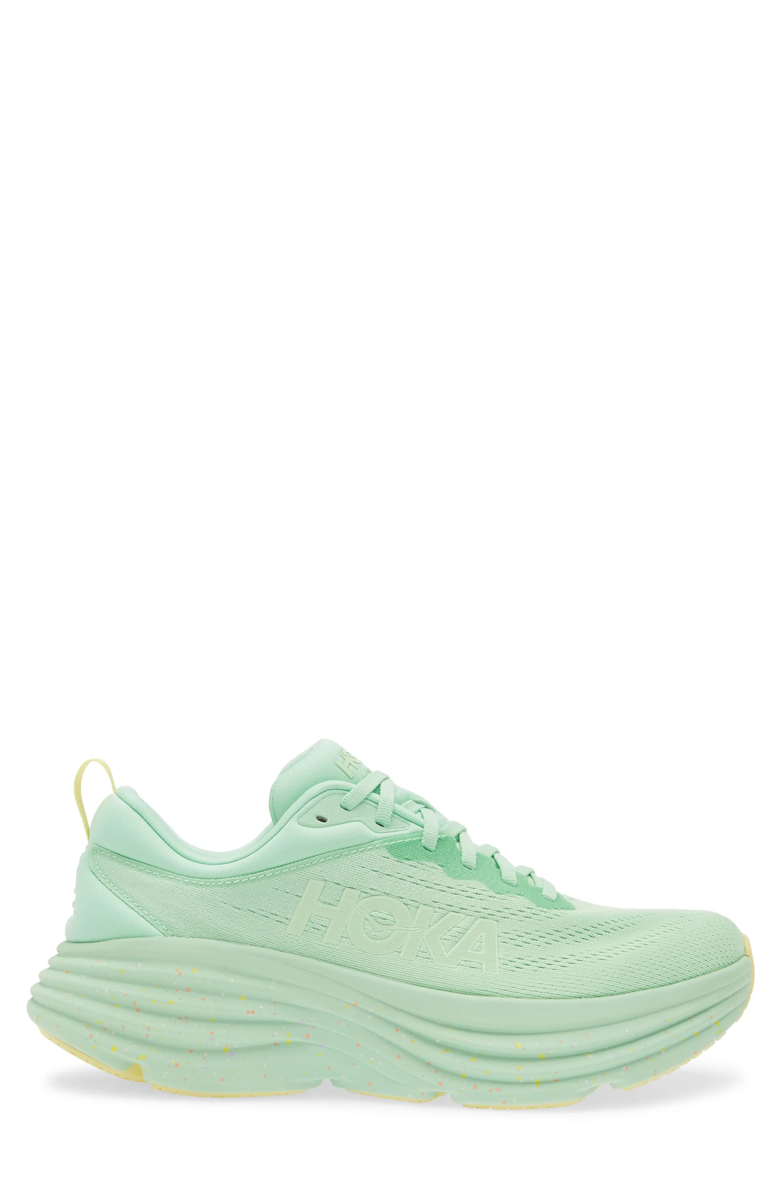 Bondi 8 Running Shoe in Lime Glow /Lemonade - 3