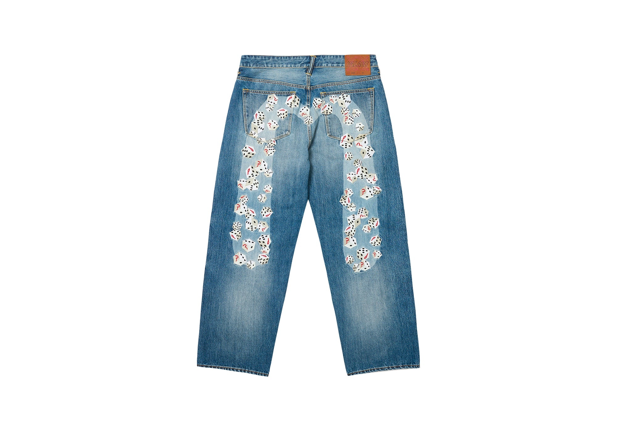 PALACE EVISU DICE DENIM JEAN LIGHT WASH - 2
