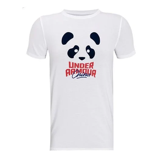 (WMNS) Under Armour QT China Training Sports Short Sleeve White 1362882-100 - 1