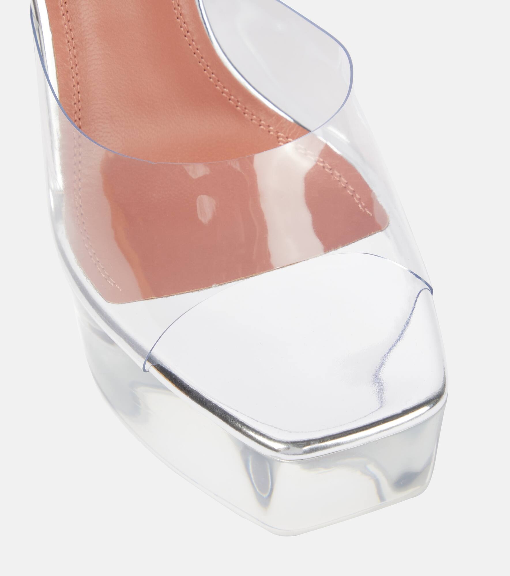 Dalida Glass PVC platform mules - 6