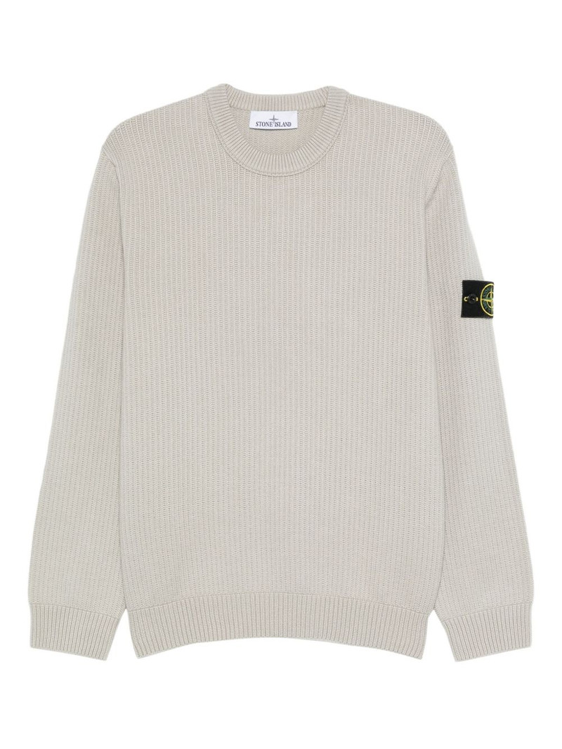 ribbed crew-neck sweater 1