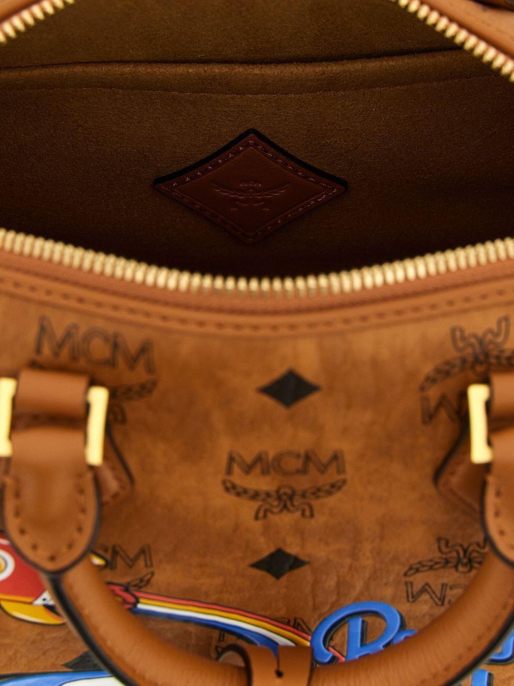 Ella Boston rocket-print monogram tote bag - 4
