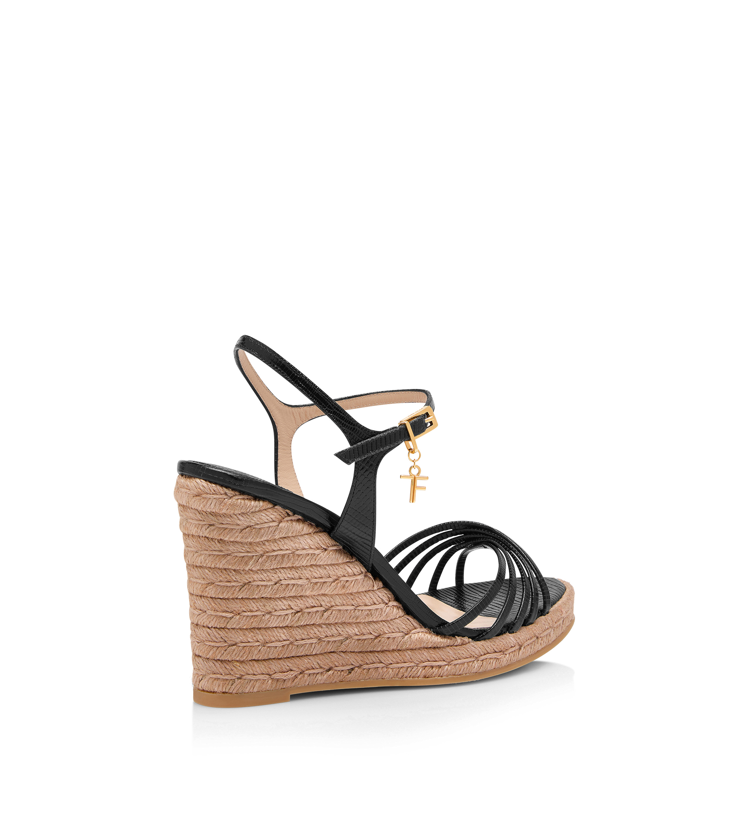 PRINTED LIZARD LEATHER CABANA SANDAL - 3