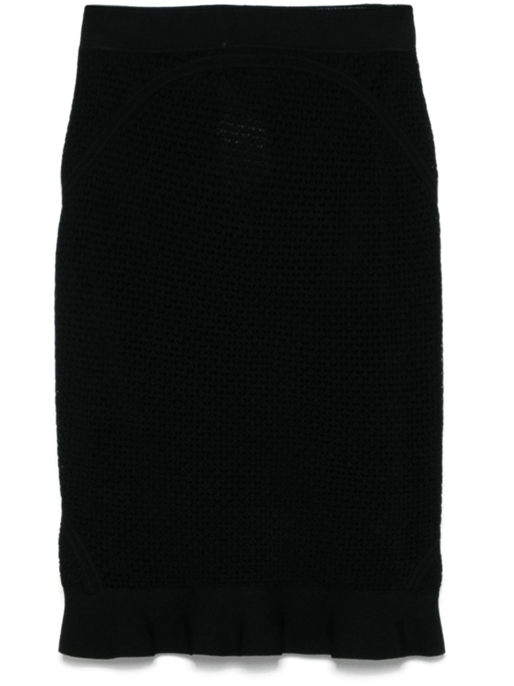 crochet-knit skirt - 1