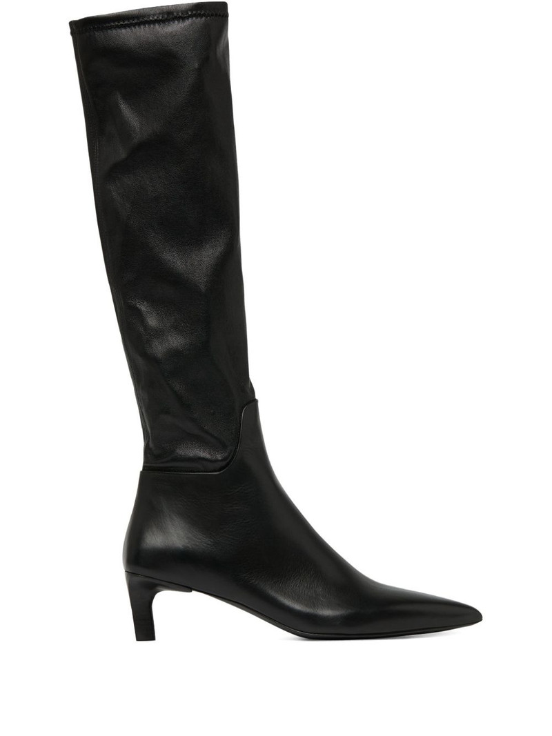 pointed-toe knee-high boots 1