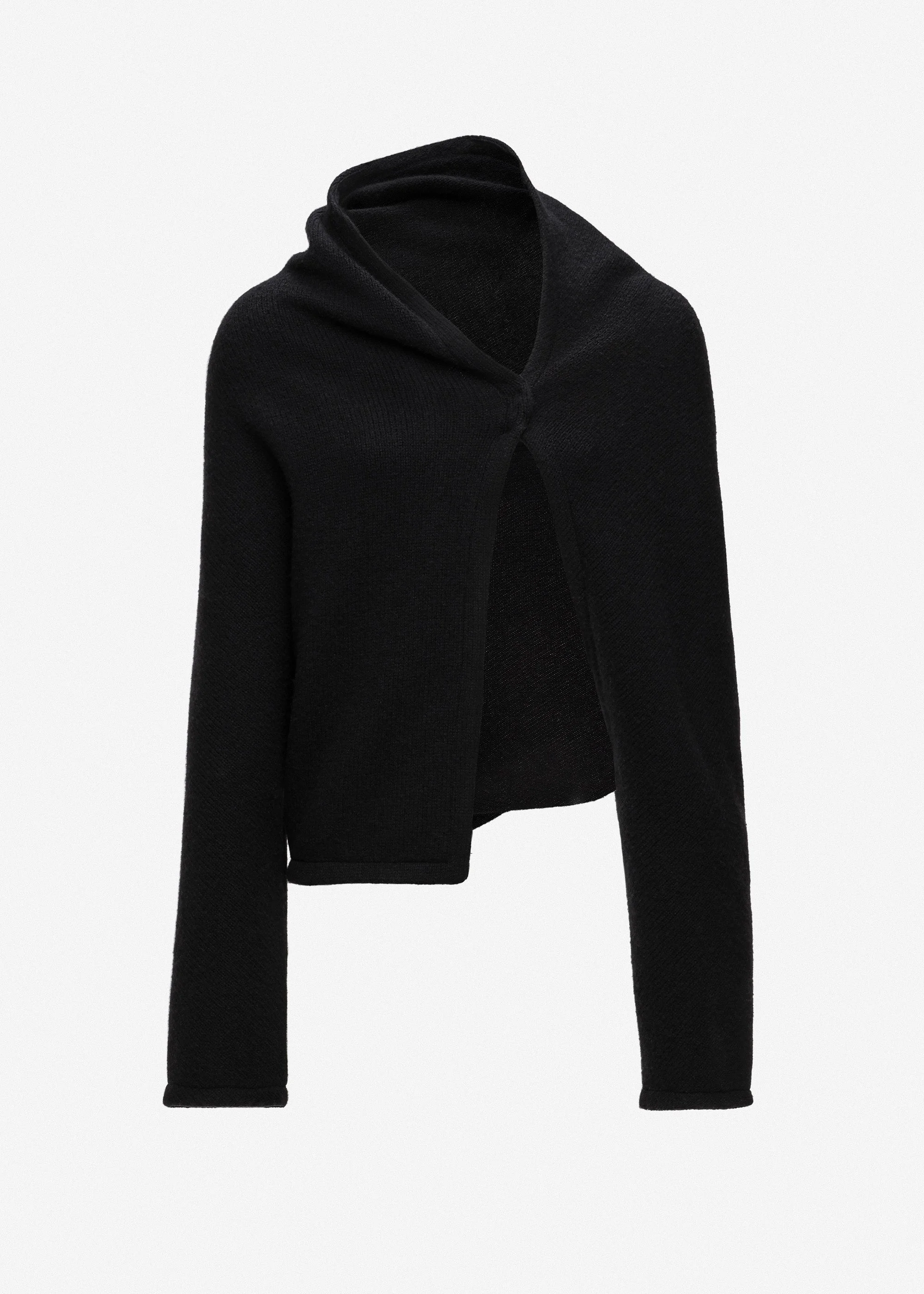 Wrap cardigan in black - 1