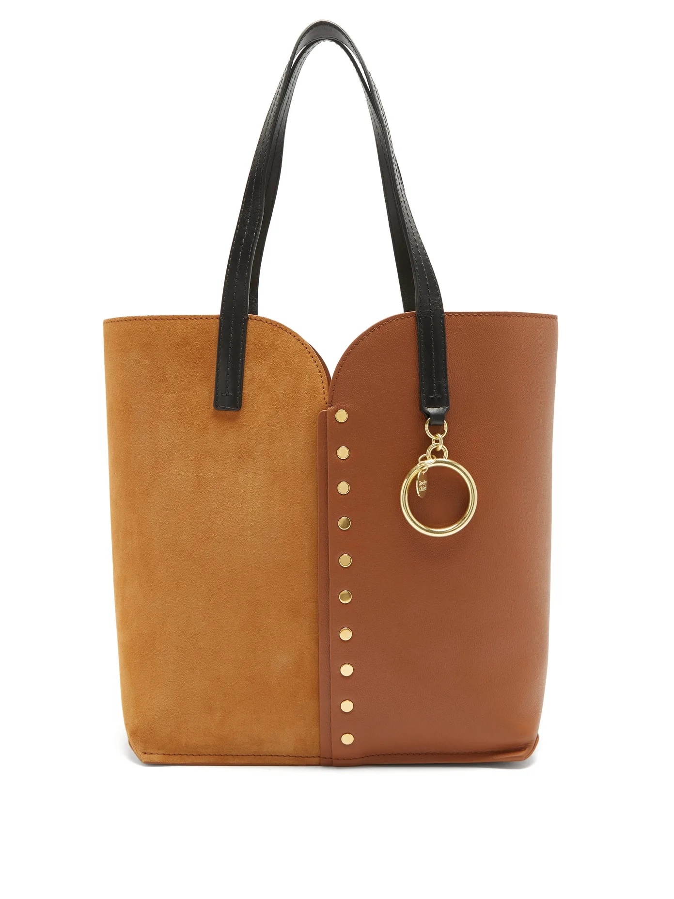 Gaia suede and leather tote bag - 1