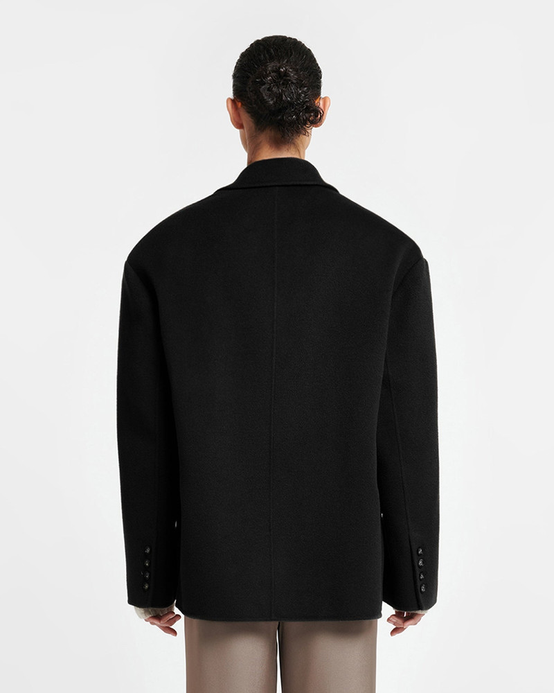 Nanushka Double Wool And Silk Blend Boxy Blazer outlook