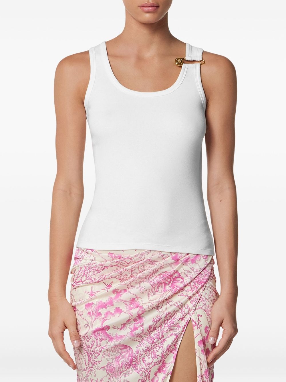 Safety Pin ribbed tank top - 3