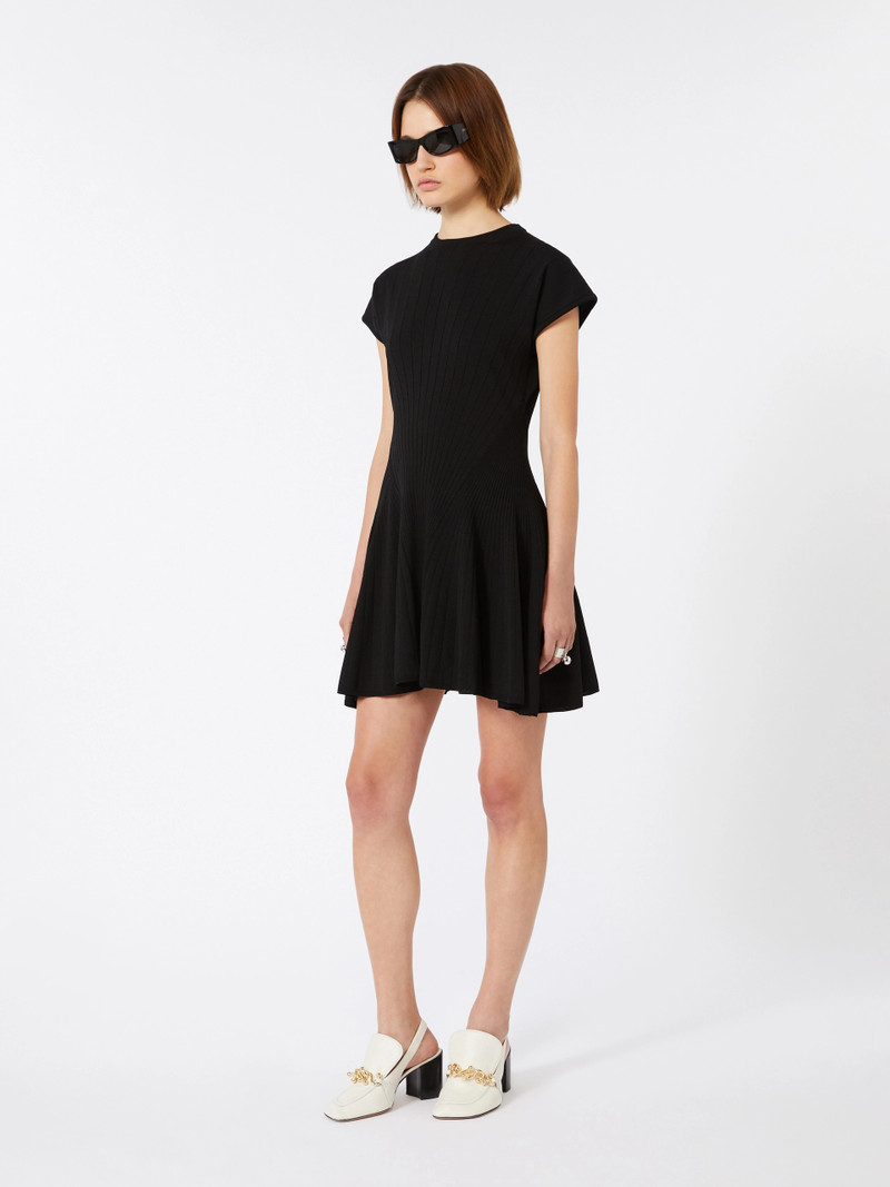 ERE Knit dress, fitted at the waist - BLACK 8