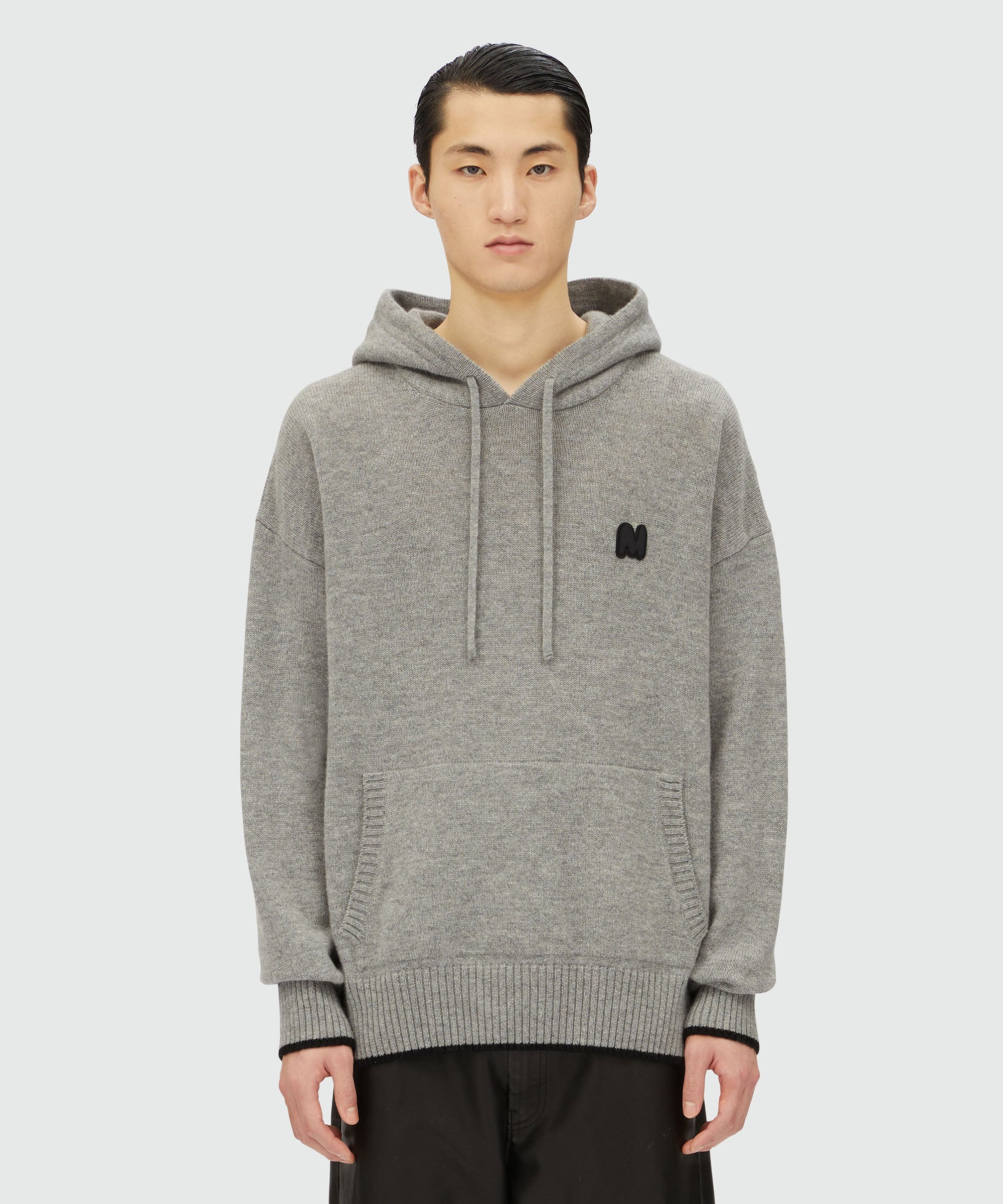 Blended cashmere sweater with "TheMwave" patch - 2